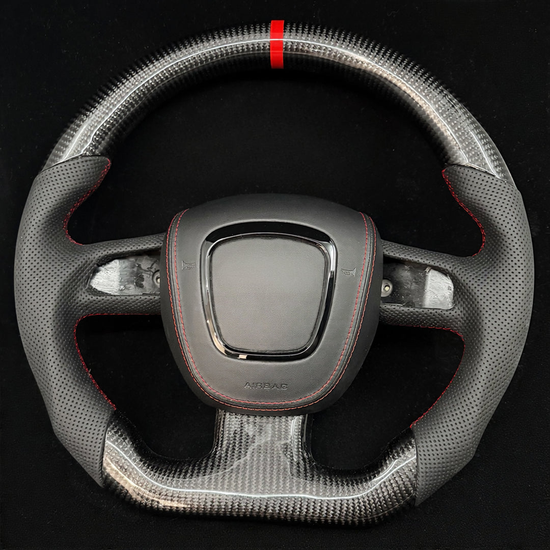2004-2011 Audi B7/B8/8P A3/S3/RS3, A4/S4/RS4, A5/S5/RS5 Carbon Fiber Steering Wheel