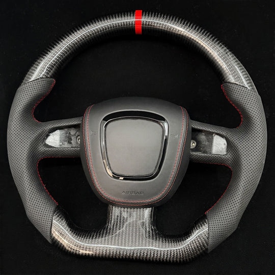 2004-2011 Audi B7/B8/8P A3/S3/RS3, A4/S4/RS4, A5/S5/RS5 Carbon Fiber Steering Wheel