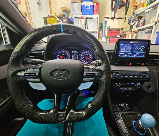 2019+ Hyundai Elantra N/Veloster N/I30 N/Kona N Carbon Fiber Steering Wheel