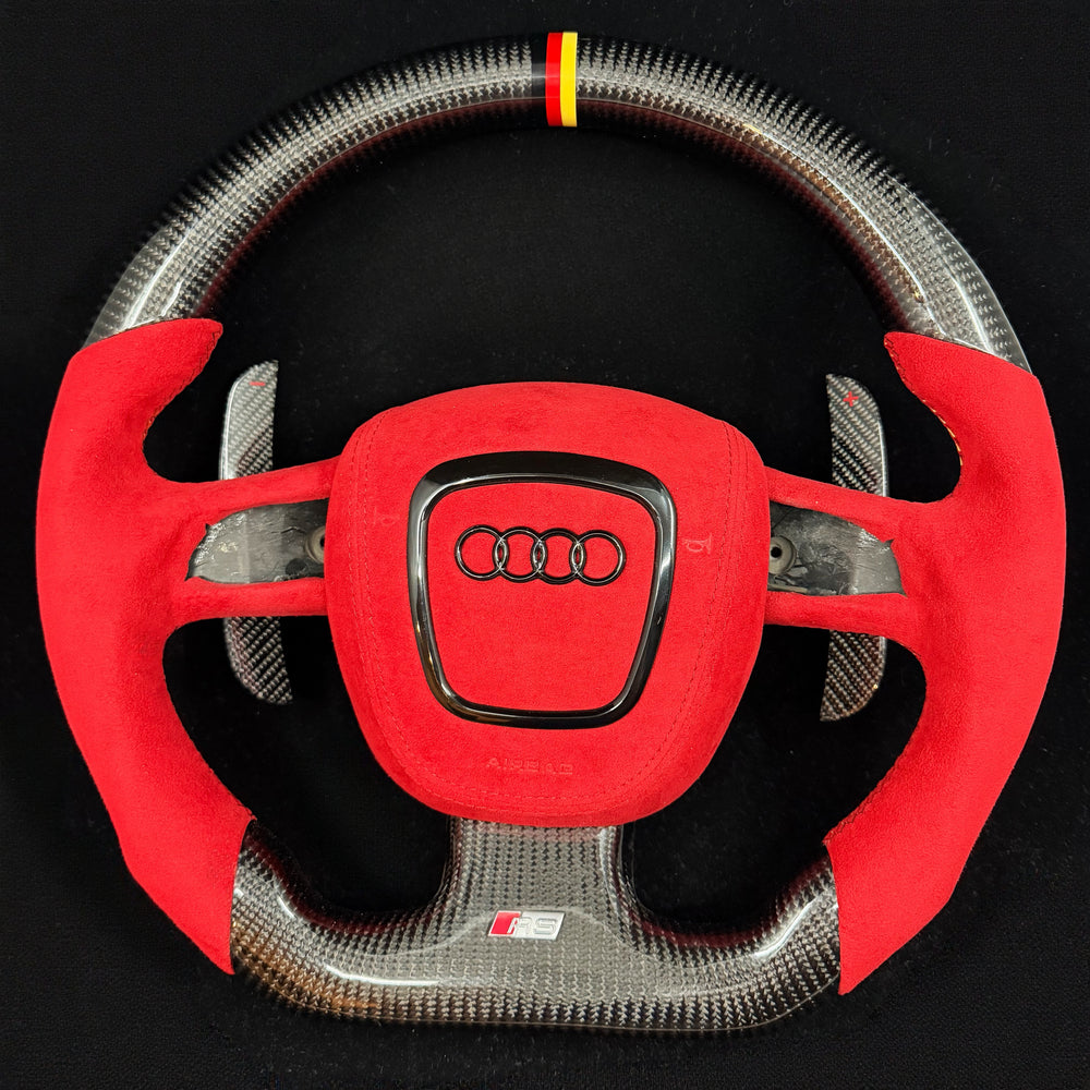 2006-2011 Audi B7/B8 A/S/RS 3/4/5 3-spoke Carbon Fiber Steering Wheel