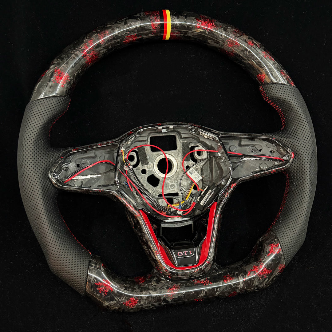 2022+ Volkswagen/VW Golf MK8 GTI/R/Jetta GLI Carbon Fiber Steering Wheel