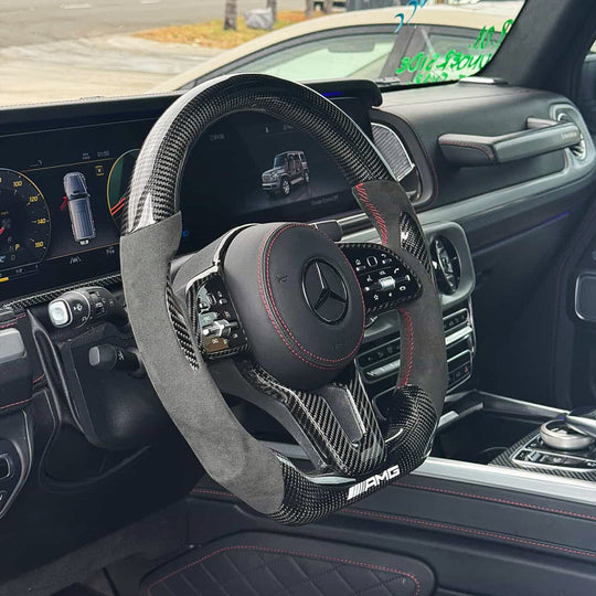 Mercedes Benz Custom Carbon Fiber Steering Wheel