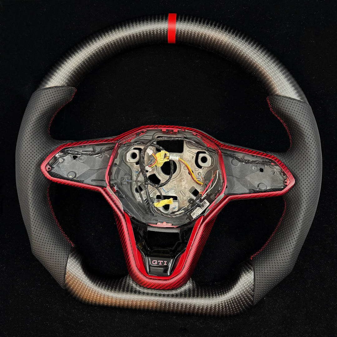 2022+ Volkswagen/VW Golf MK8 GTI/R/Jetta GLI Carbon Fiber Steering Wheel