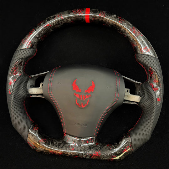 Volante de fibra de carbono personalizado para Chevrolet Corvette C6 2006-2013