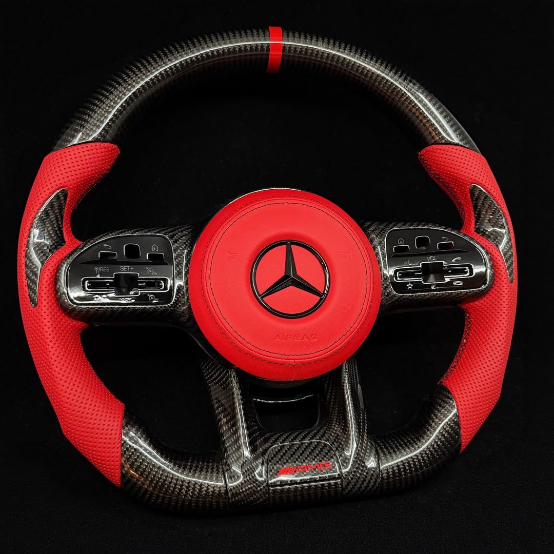 Mercedes Benz Custom Carbon Fiber Steering Wheel