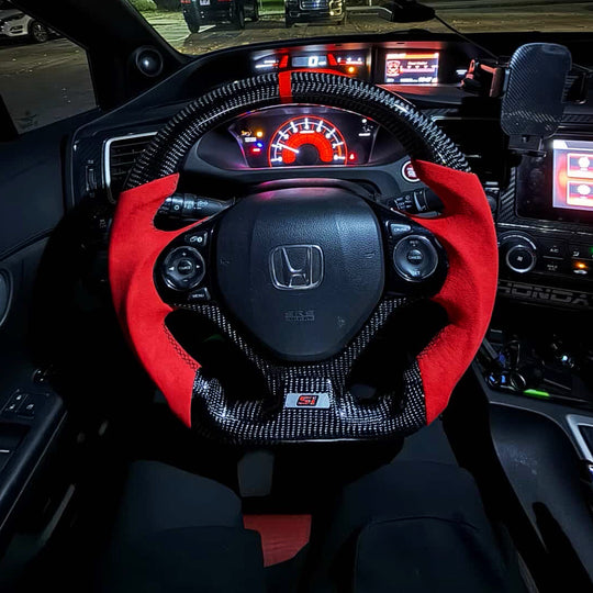 2012-2015 9th gen Honda Civic Carbon Fiber Steering Wheel