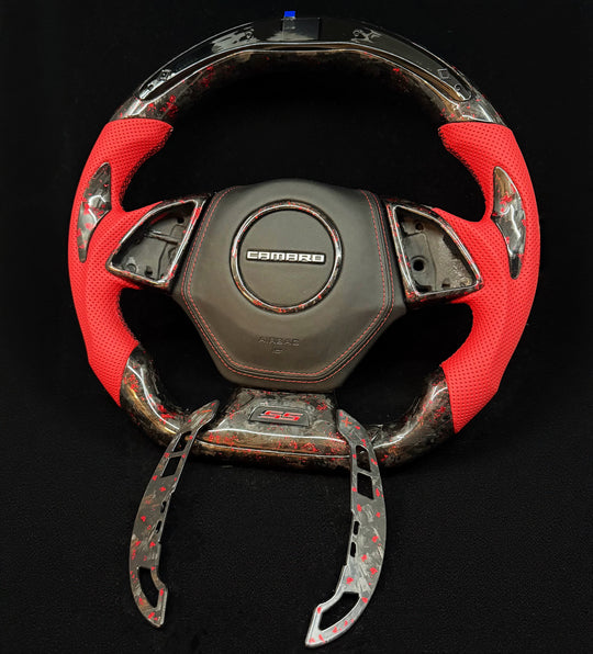 Volante de fibra de carbono Chevrolet Camaro 2015+ de sexta generación