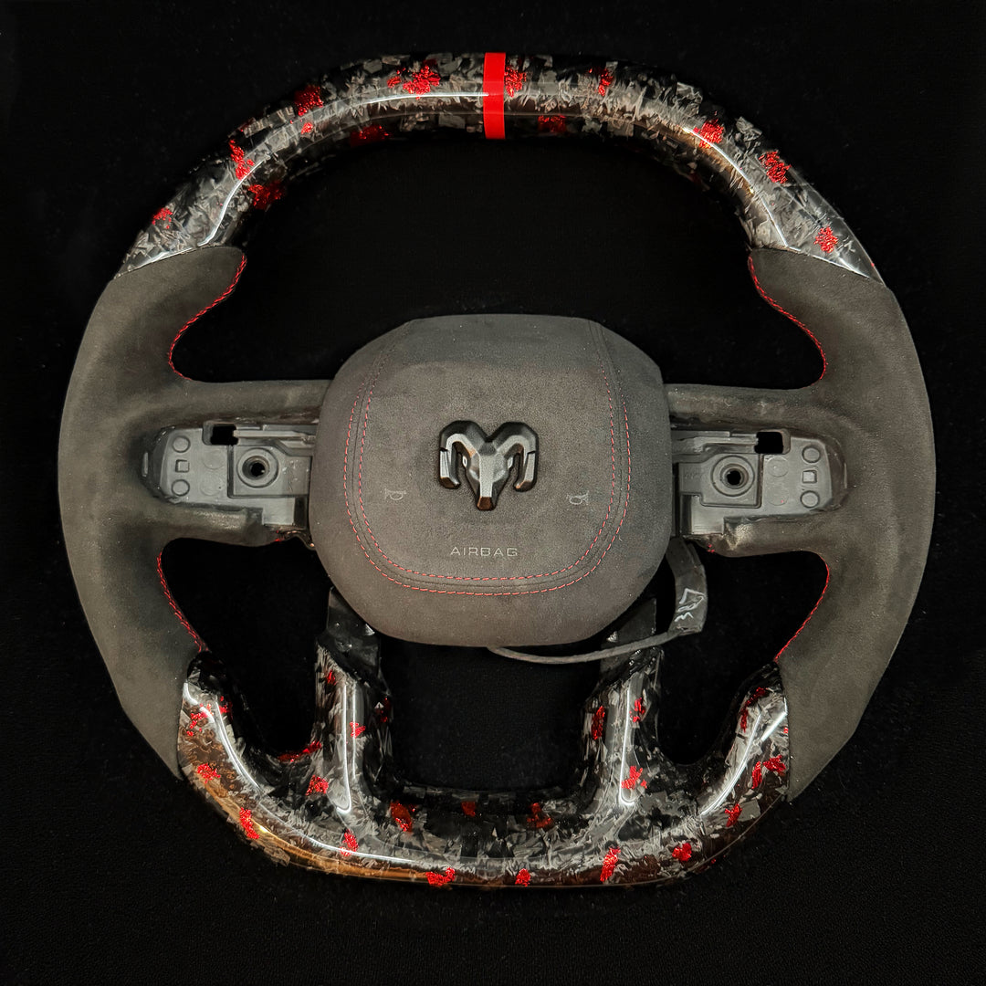 2019-2024 Dodge RAM Carbon Fiber Steering Wheel