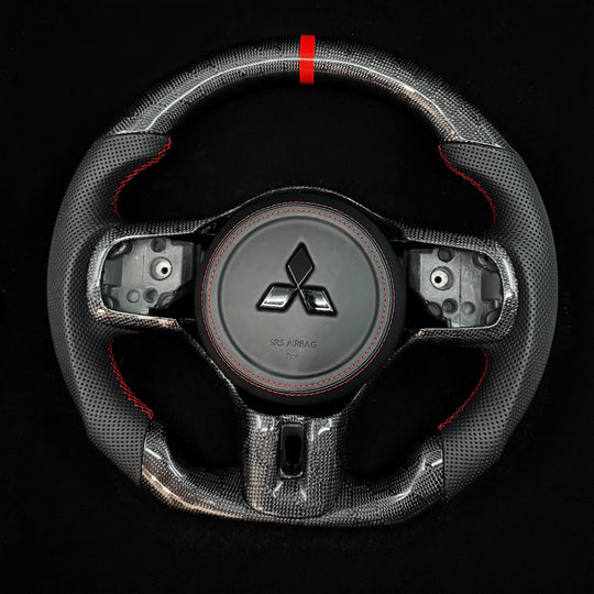 Mitsubishi Lancer Evo X Carbon Fiber Steering Wheel
