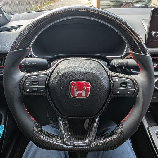 Volante de fibra de carbono del Honda Civic de 11.a generación 2022+