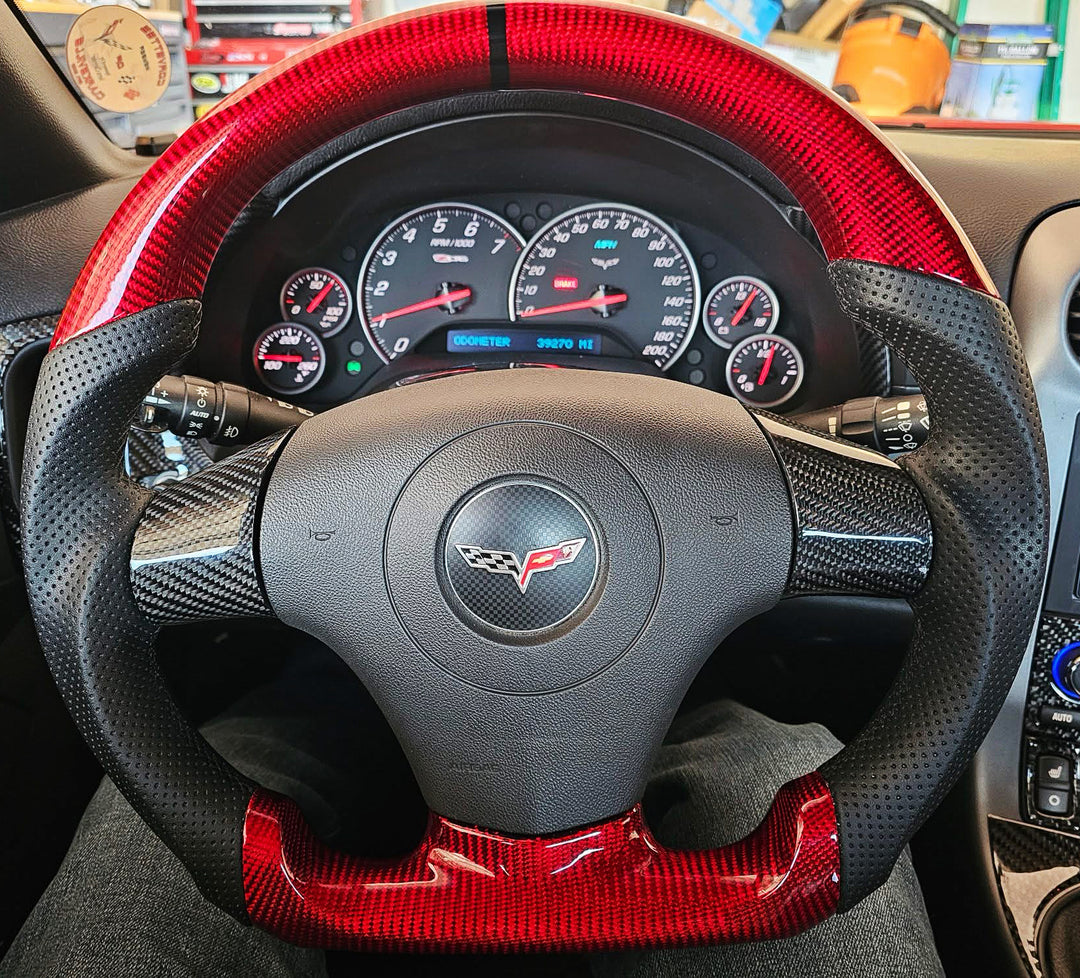 2006-2013 C6 Chevrolet Corvette Carbon Fiber Steering Wheel