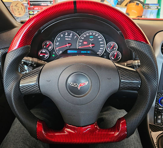 2006-2013 C6 Chevrolet Corvette Carbon Fiber Steering Wheel