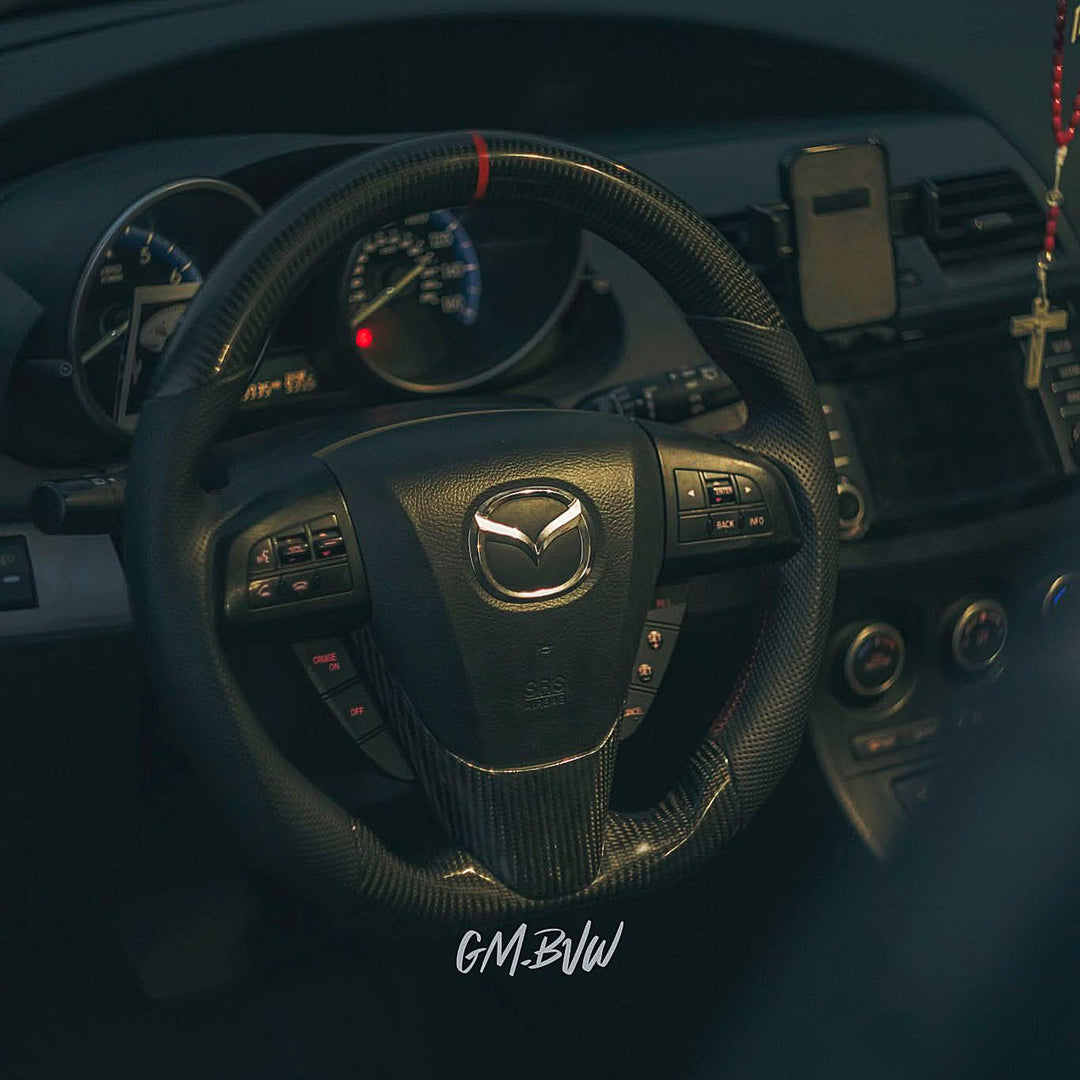 2010-2013 Mazdaspeed3/Mazda3 Carbon Fiber Steering Wheel