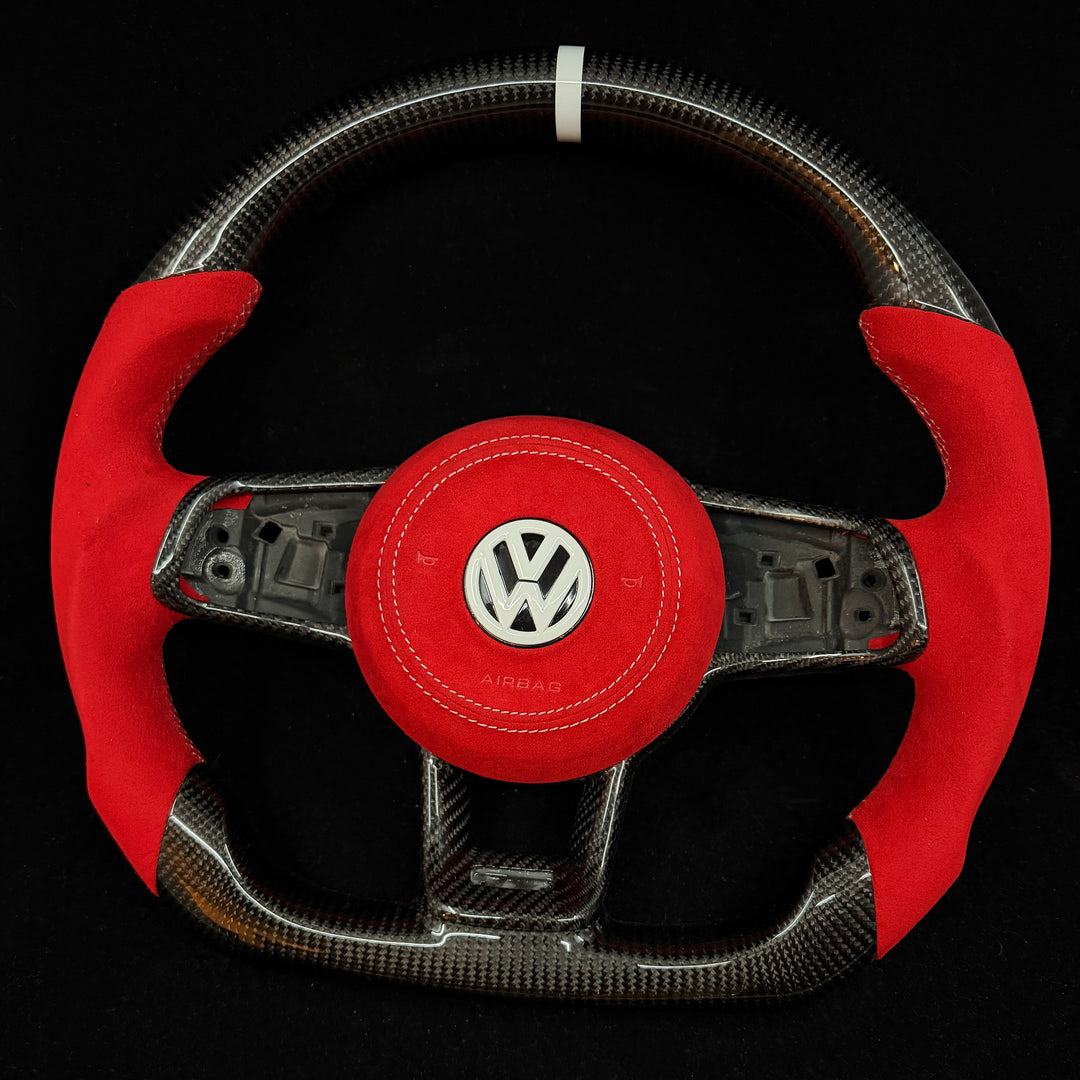 Volante de fibra de carbono Volkswagen Golf MK7 GTI/R/Jetta GLI 2015-2021