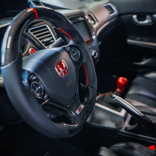 2012-2015 9th gen Honda Civic Carbon Fiber Steering Wheel