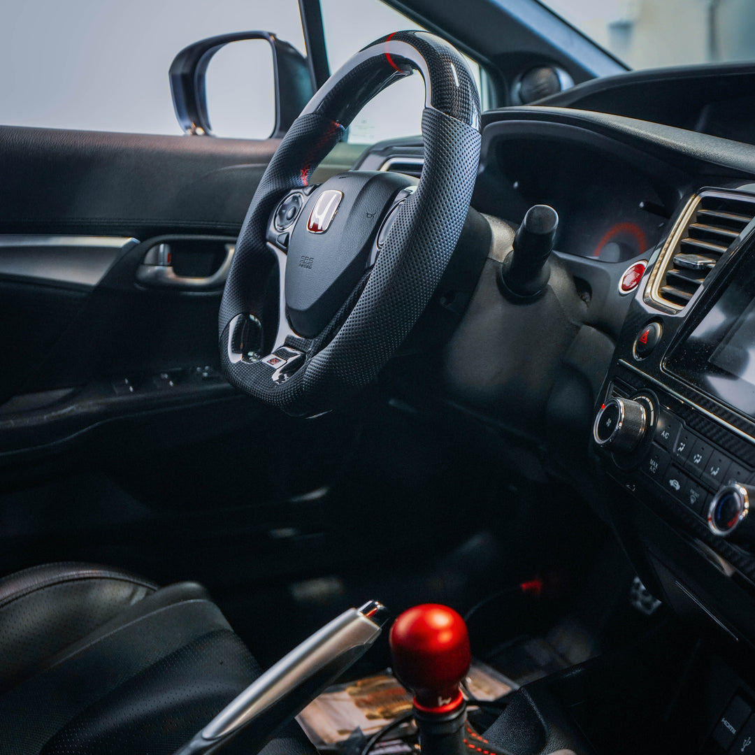 2012-2015 9th gen Honda Civic Carbon Fiber Steering Wheel