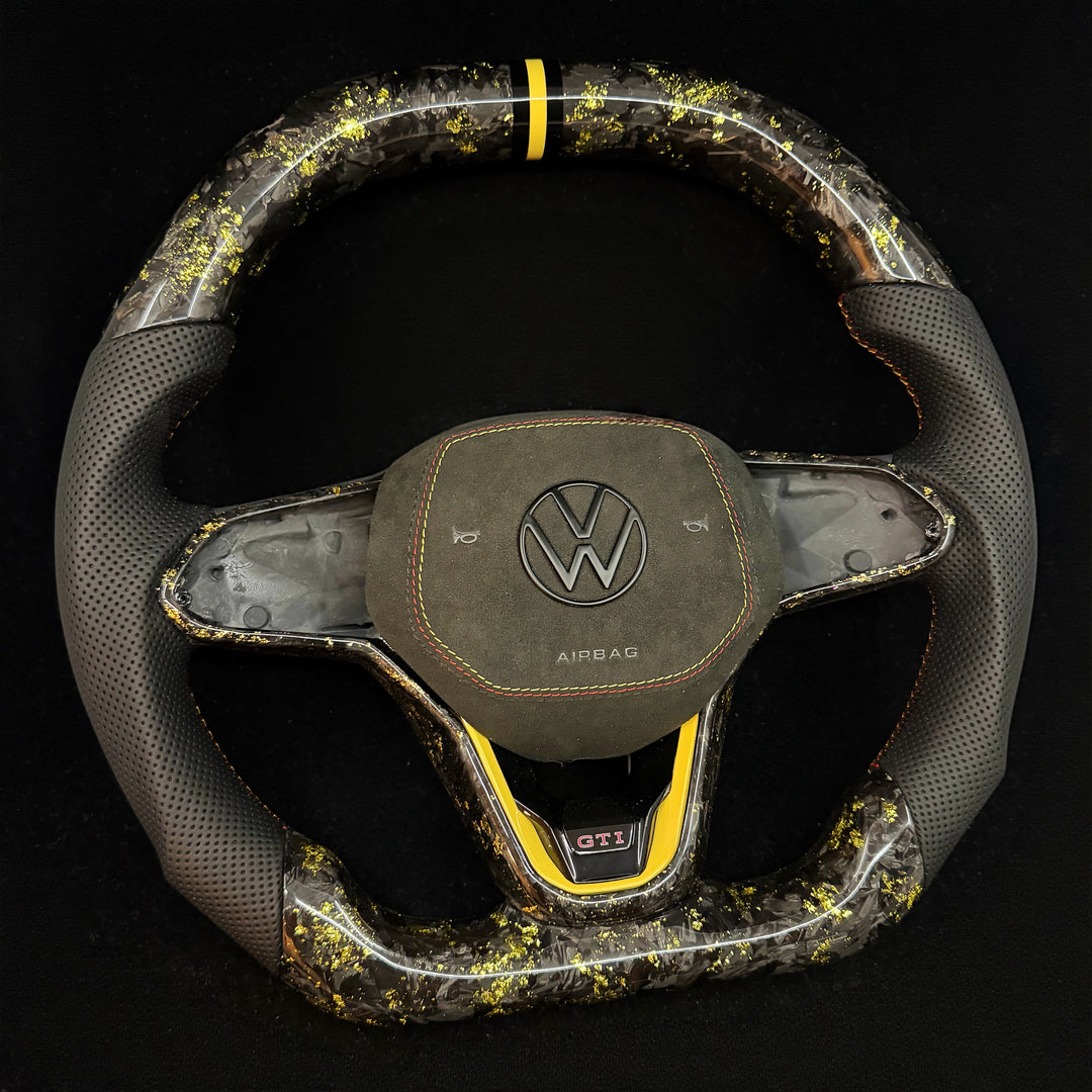 2022+ Volkswagen/VW Golf MK8 GTI/R/Jetta GLI Carbon Fiber Steering Wheel