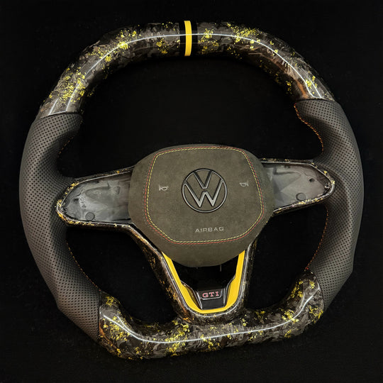 2022+ Volkswagen/VW Golf MK8 GTI/R/Jetta GLI Carbon Fiber Steering Wheel