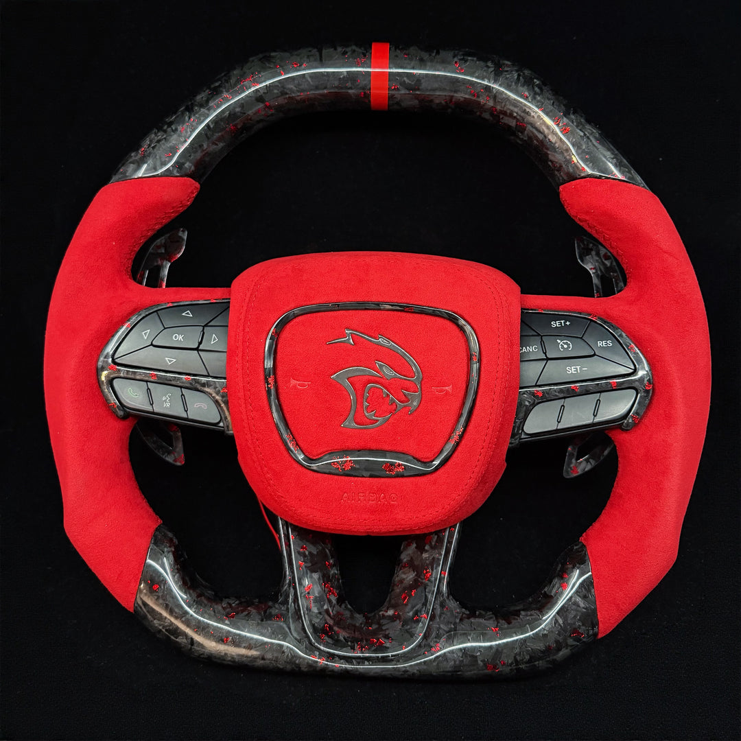 2015-2023 Dodge Charger/Challenger/Durango/WK2 Jeep SRT/Trackhawk Carbon Fiber Steering Wheel