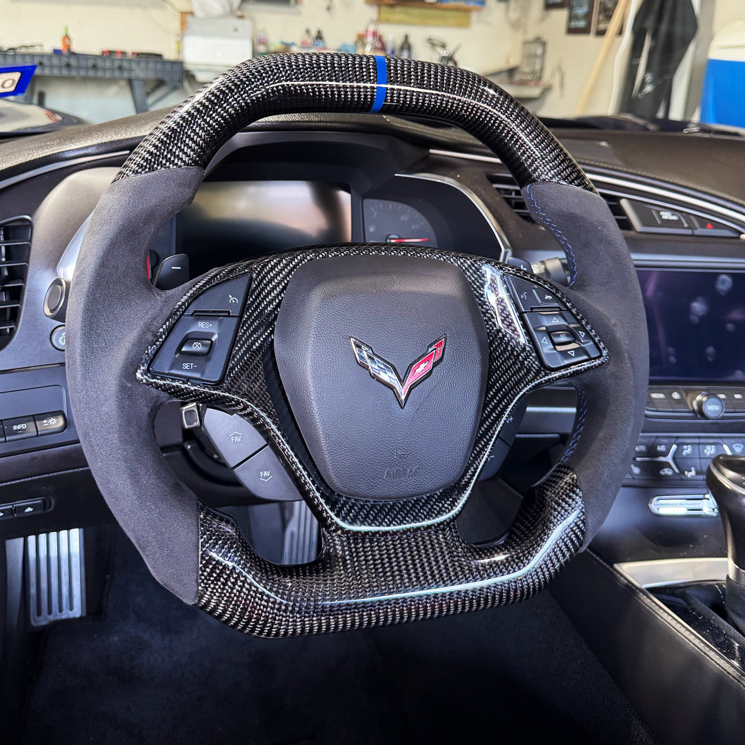 2014-2019 Chevrolet C7 Corvette Carbon Fiber Steering Wheel