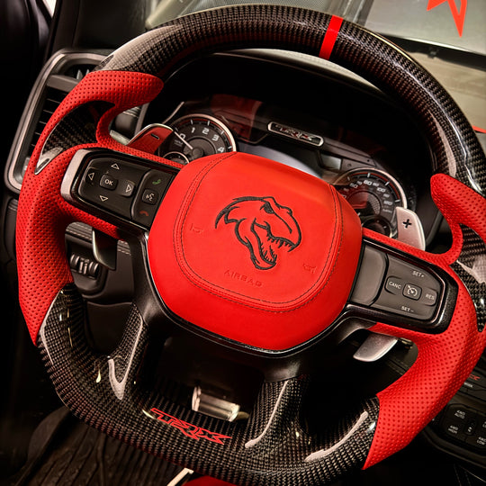 2021+ Dodge RAM TRX/GT/RHO Carbon Fiber Steering Wheel