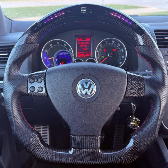 2004-2009 Volkswagen/VW MK5 Golf/Jetta Carbon Fiber Steering Wheel