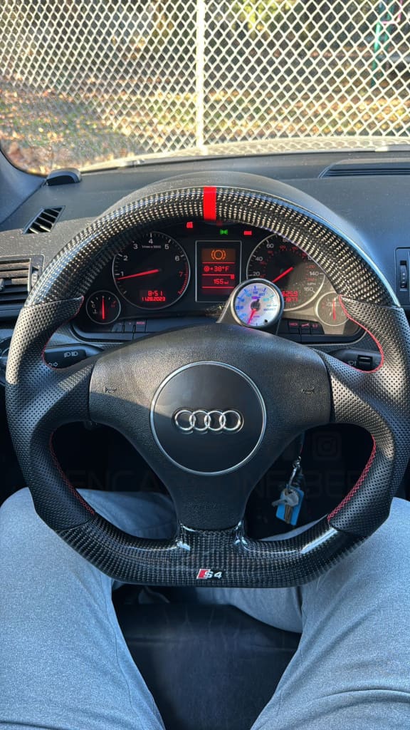 Audi B6 A4/S4/Rs4/A6/S6/Rs6 Carbon Fiber Steering Wheel Steering Wheel