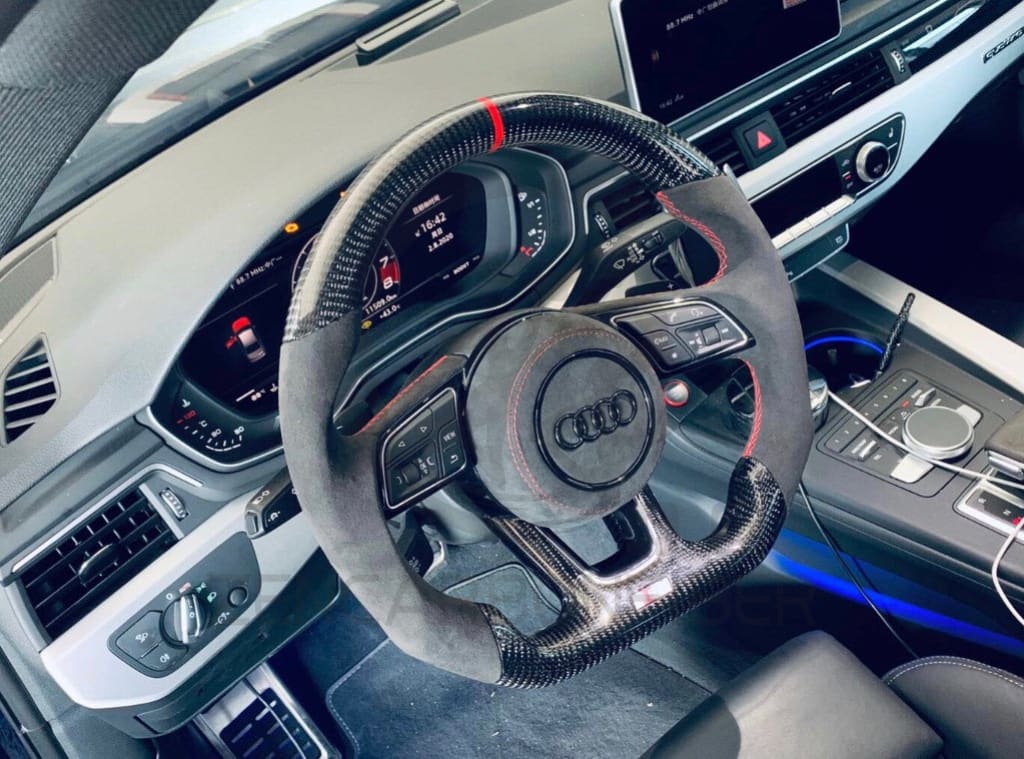 Audi B9/2017-2020 8V A/S/Rs 3/4/5 Carbon Fiber Steering Wheel