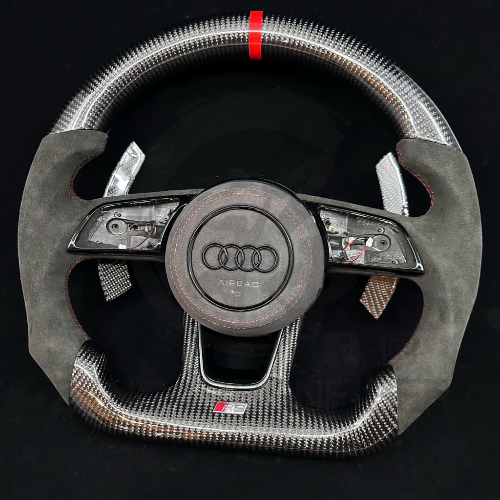 Audi B9/2017-2020 8V A/S/RS 3/4/5 Carbon Fiber Steering Wheel Steering Wheels