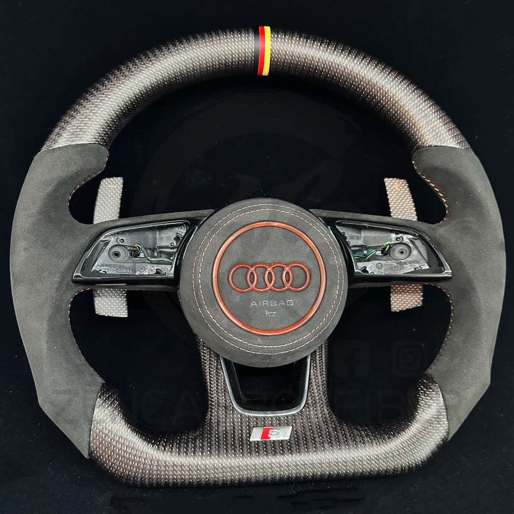 Audi B9/2017-2020 8V A/S/RS 3/4/5 Carbon Fiber Steering Wheel Steering Wheels