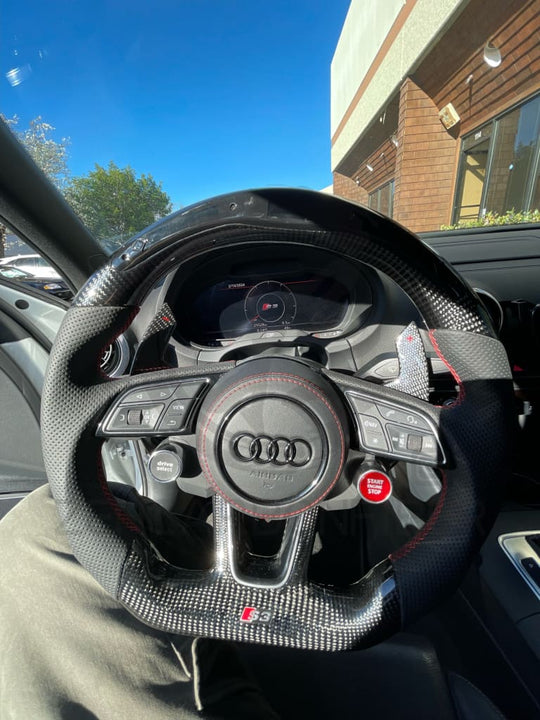 Audi B9/2017-2020 8V A/S/Rs 3/4/5 Carbon Fiber Steering Wheel