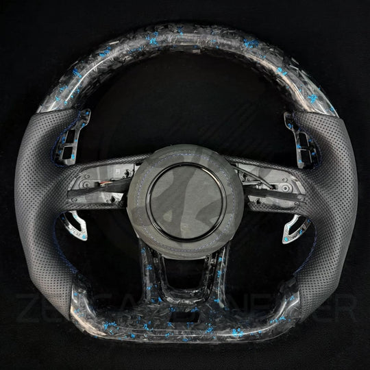 Audi B9/2017-2025 8V A/S/RS 3/4/5 Carbon Fiber Steering Wheel - Steering Wheels