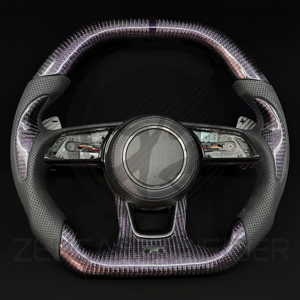 Audi B9/2017-2025 8V A/S/RS 3/4/5 Carbon Fiber Steering Wheel - Steering Wheels