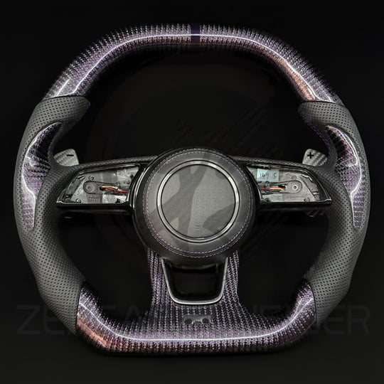 Audi B9/2017-2025 8V A/S/RS 3/4/5 Carbon Fiber Steering Wheel - Steering Wheels