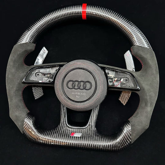 Audi B9/2017-2020 8V A/S/RS 3/4/5 Carbon Fiber Steering Wheel Steering Wheels