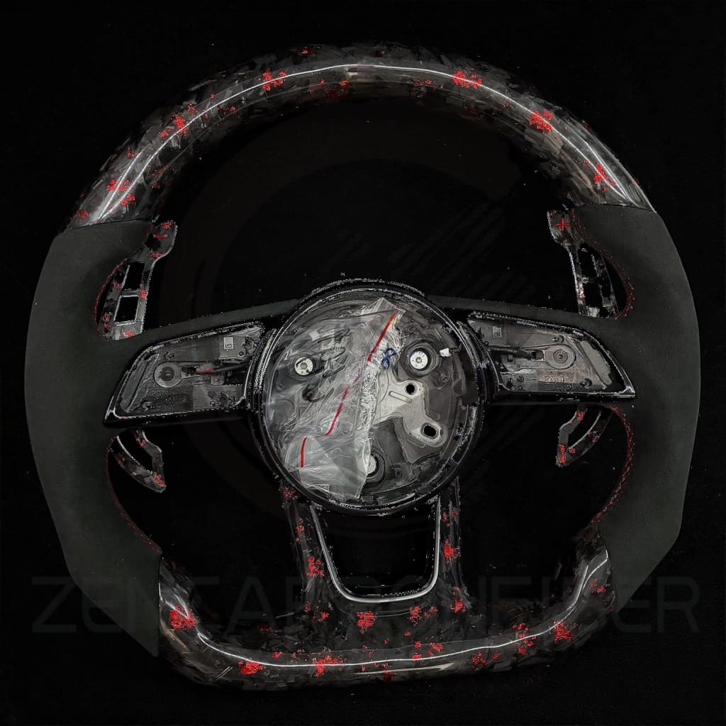 Audi B9/2017-2025 8V A/S/RS 3/4/5 Carbon Fiber Steering Wheel - Steering Wheels