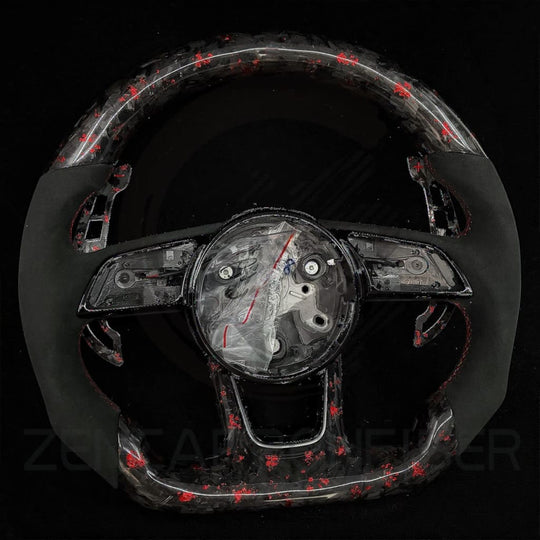 Audi B9/2017-2025 8V A/S/RS 3/4/5 Carbon Fiber Steering Wheel - Steering Wheels