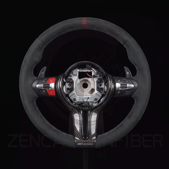 BMW F8X M2/M3/M4 CS Style Alcantara Steering Wheel - Steering Wheels