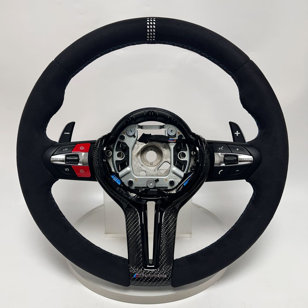 BMW F8X M2/M3/M4 CS Style Alcantara Steering Wheel - Steering Wheels