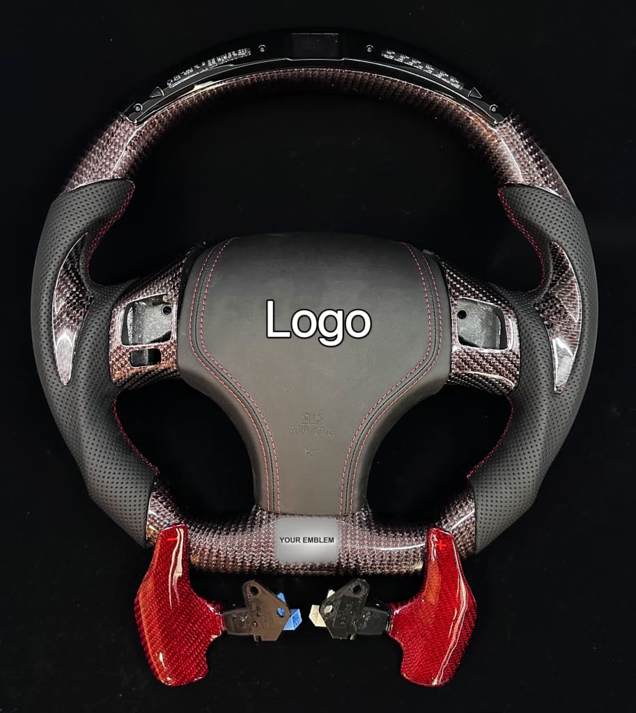 Carbon Fiber Steering Wheel for 2006-2013 Lexus IS250/IS350/ISF - Steering Wheels