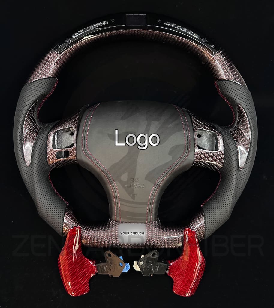 Carbon Fiber Steering Wheel for 2006-2013 Lexus IS250/IS350/ISF - Steering Wheels