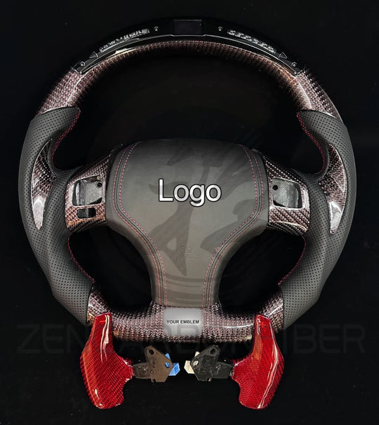 Carbon Fiber Steering Wheel for 2006-2013 Lexus IS250/IS350/ISF - Steering Wheels