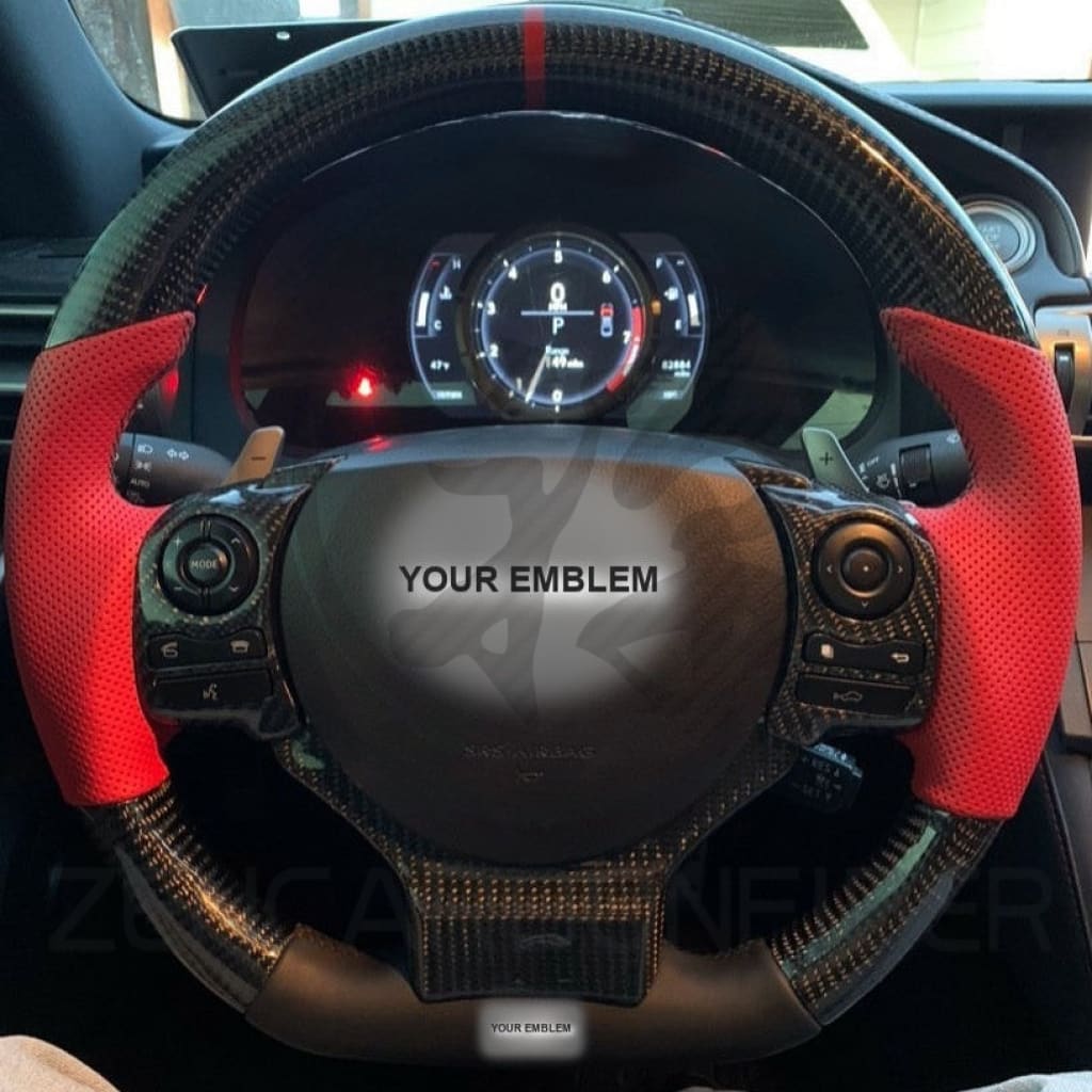 Carbon Fiber Steering Wheel for 2014-2025 Lexus 3IS/4IS/RC/GSF - Steering Wheels