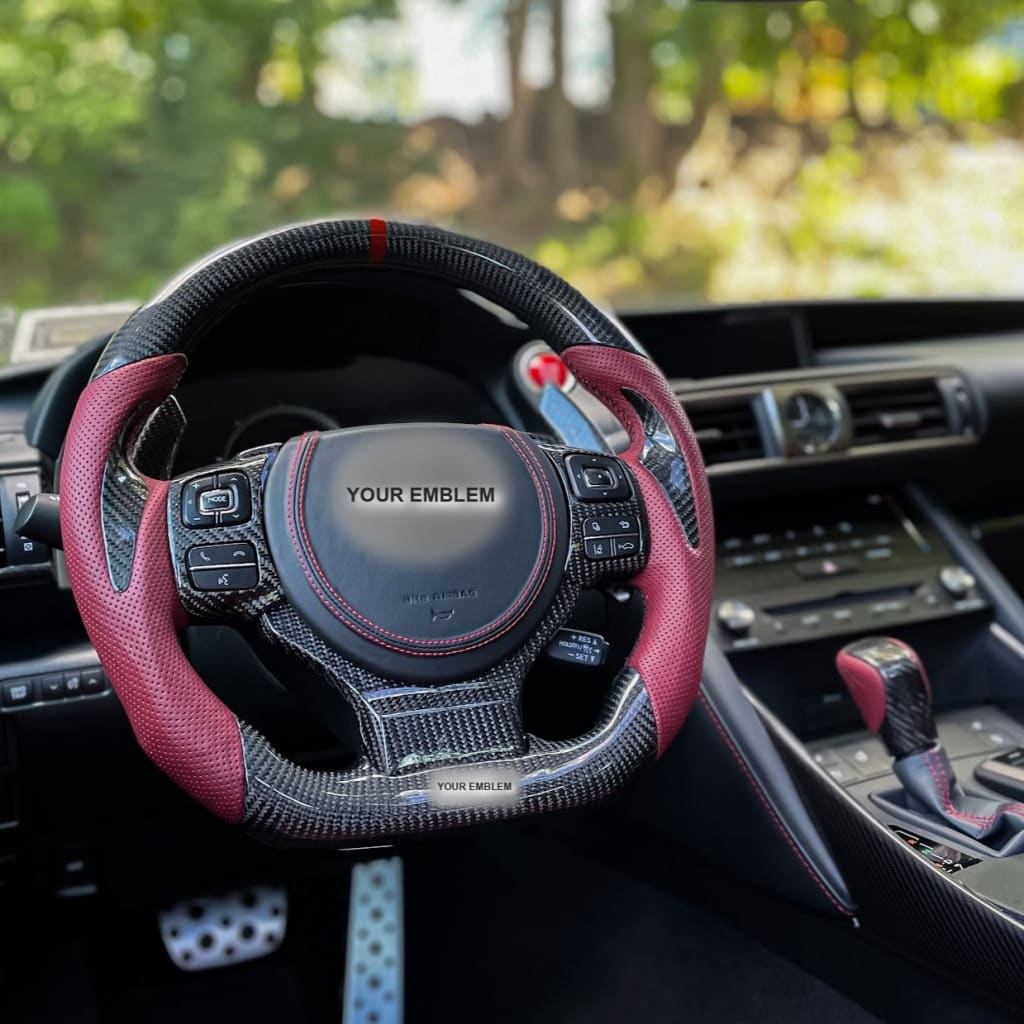 Carbon Fiber Steering Wheel for 2014-2025 Lexus 3IS/4IS/RC/GSF - Steering Wheels
