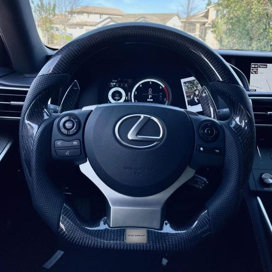 Carbon Fiber Steering Wheel for 2014-2025 Lexus 3IS/4IS/RC/GSF - Steering Wheels
