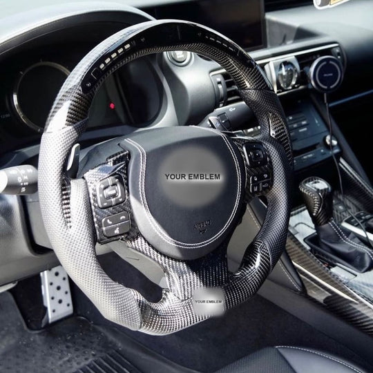 Carbon Fiber Steering Wheel for 2014-2025 Lexus 3IS/4IS/RC/GSF - Steering Wheels