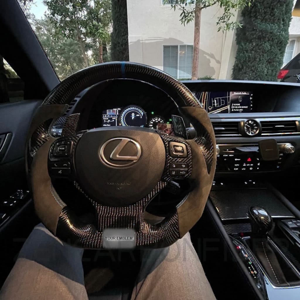 Carbon Fiber Steering Wheel for 2014-2025 Lexus 3IS/4IS/RC/GSF - Steering Wheels