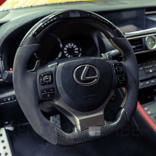 Carbon Fiber Steering Wheel for 2014-2025 Lexus 3IS/4IS/RC/GSF - Steering Wheels