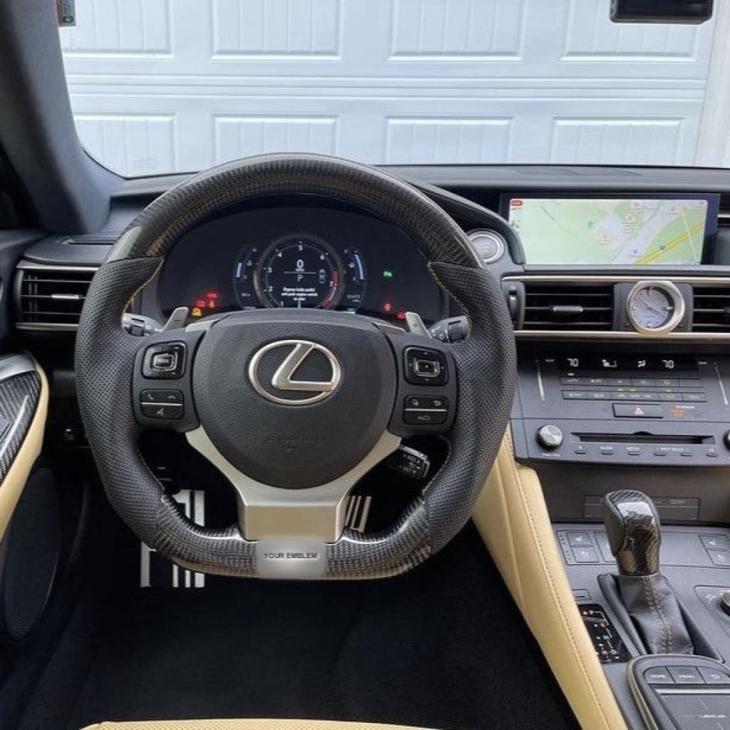 Carbon Fiber Steering Wheel for 2014-2025 Lexus 3IS/4IS/RC/GSF - Steering Wheels