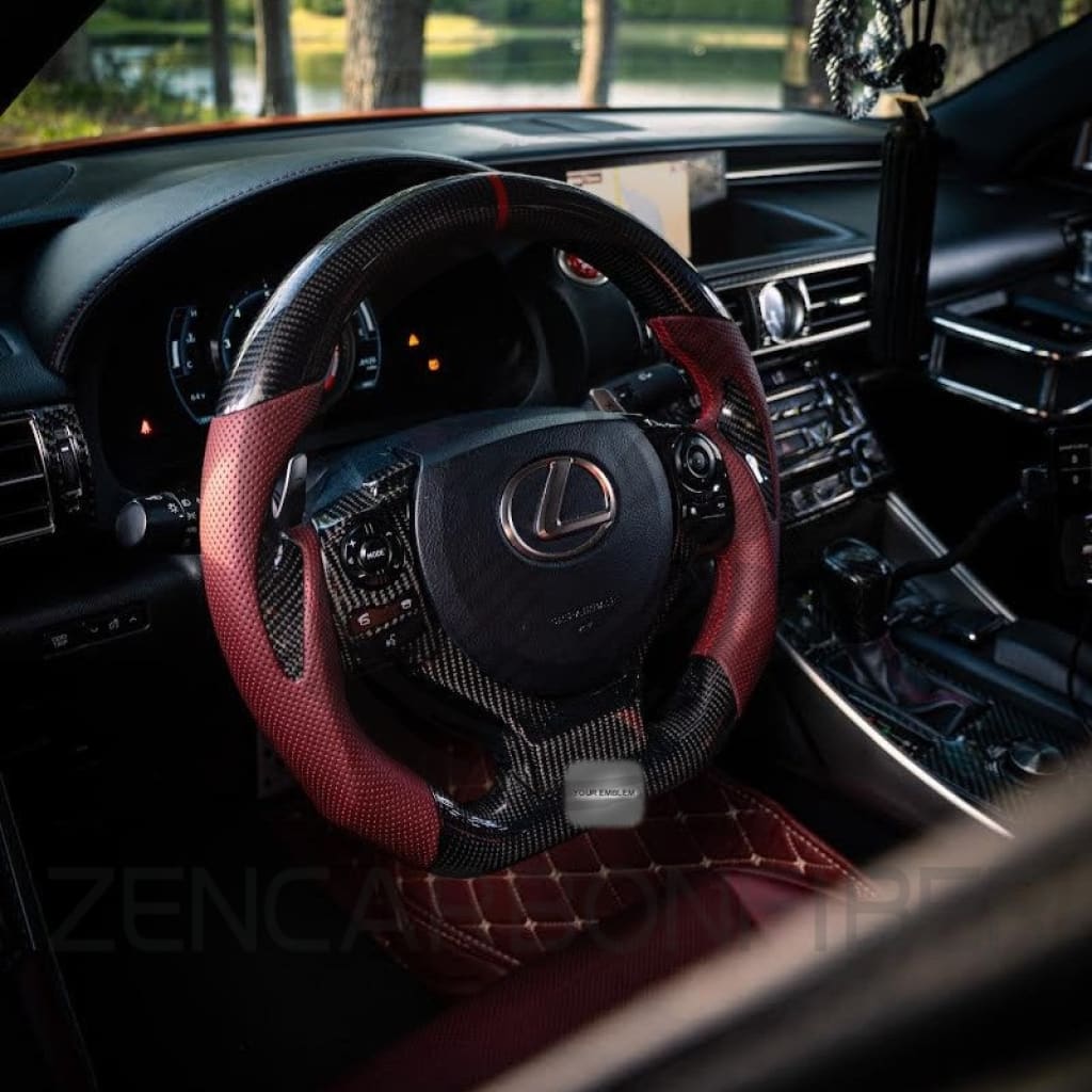 Carbon Fiber Steering Wheel for 2014-2025 Lexus 3IS/4IS/RC/GSF - Steering Wheels
